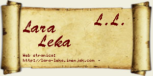 Lara Leka vizit kartica